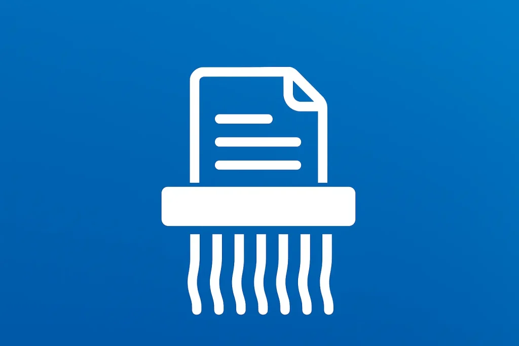 scheduled document shredding icon