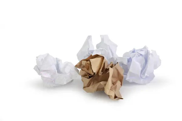 balled up paper